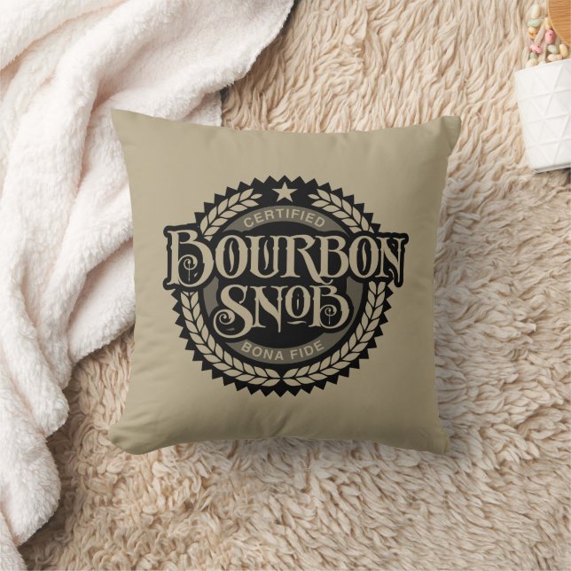 Bourbon Snob - funny whiskey drinker Cushion (Blanket)