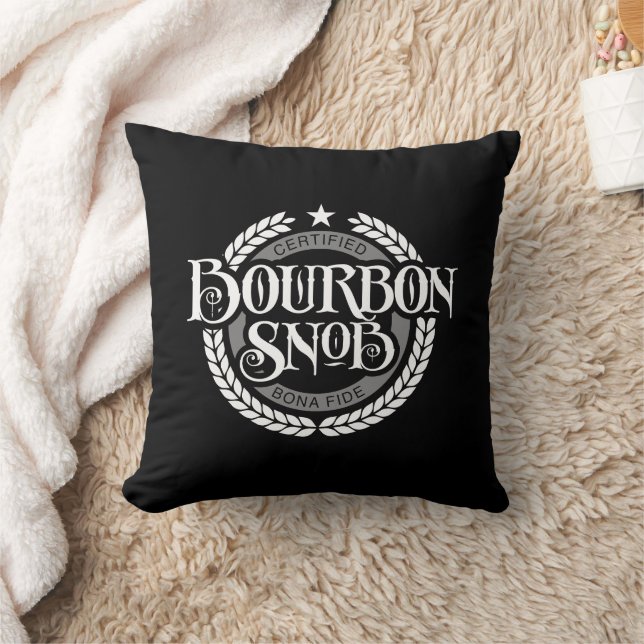 Bourbon Snob - funny whiskey drinker Cushion (Blanket)
