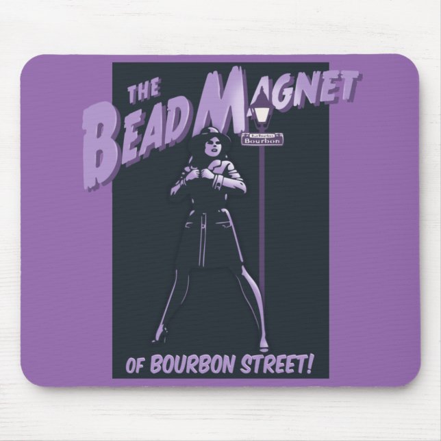 Bourbon St. Bead Magnet Mouse Pad (Front)