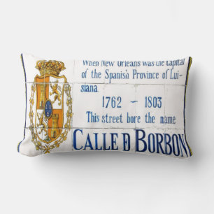 Bourbon St Tile Mural Lumbar Cushion