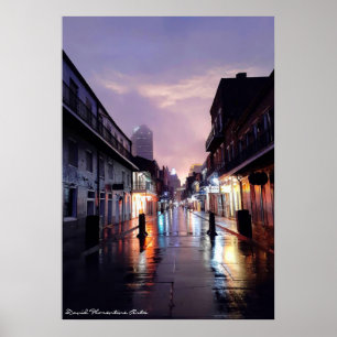 Bourbon Street, Eye Of Hurricane Zeta Poster
