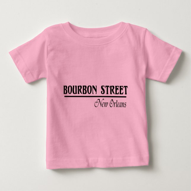 Bourbon Street New Orleans Baby T-Shirt (Front)