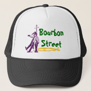 Bourbon Street New Orleans Classic Mardi Gras Gift Trucker Hat
