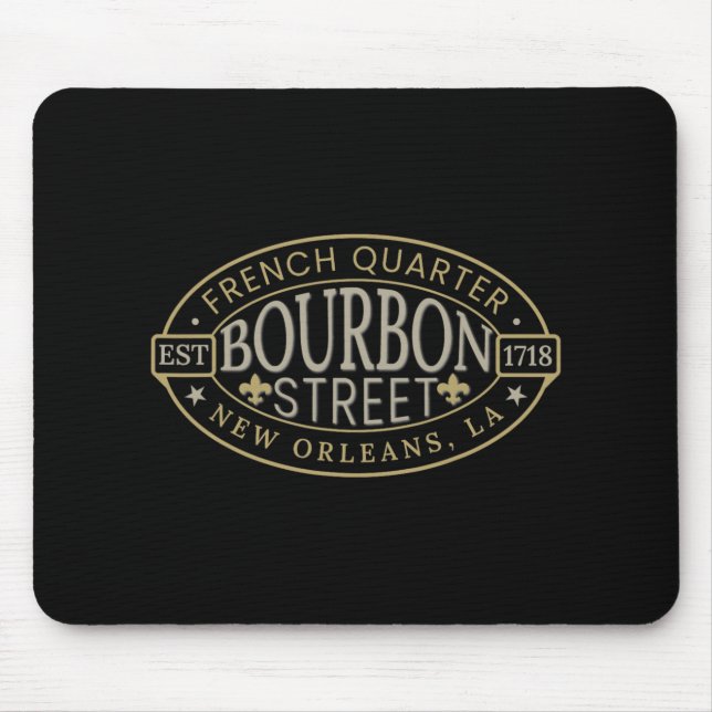 Bourbon Street New Orleans French Quarter Louisian Mouse Pad (Front)