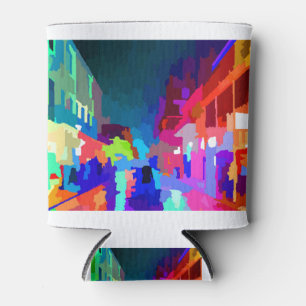 Bourbon Street New Orleans Louisiana by Jon Baran Can Cooler