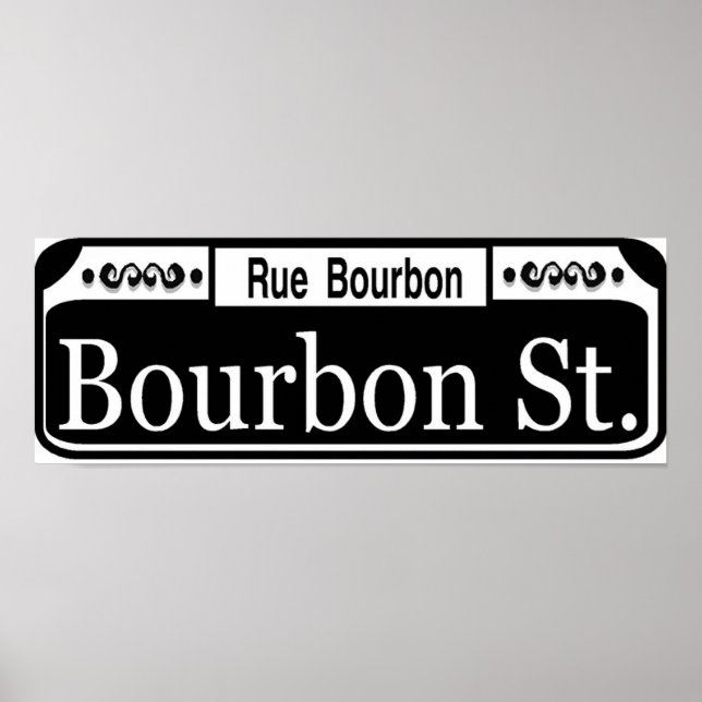 Bourbon Street Sign (Front)