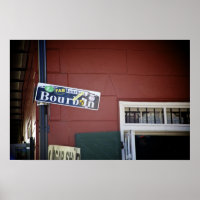 Bourbon Street, Street Sign, New Orleans