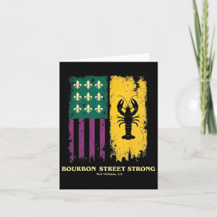 Bourbon Street Strong New Orleans Pride Crawfish M Card