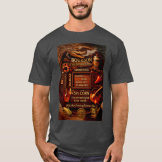 Bourbon Tasting Flavour Map T-Shirt
