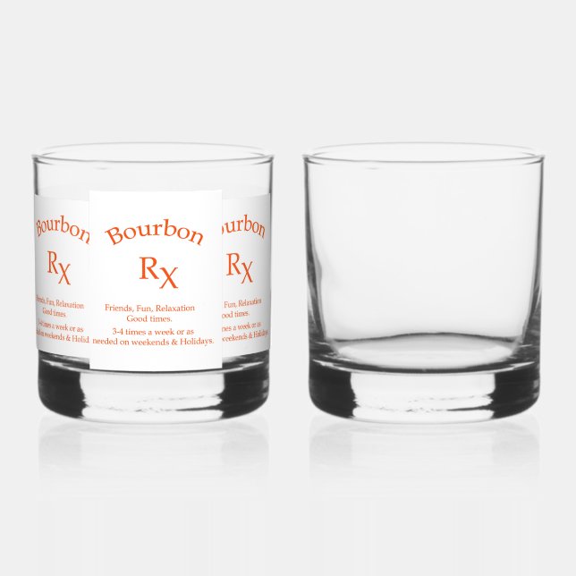 Bourbon  whiskey glass (Front)