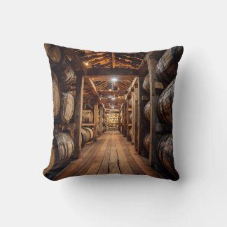 Bourbon Whiskey Rickhouse Cushion