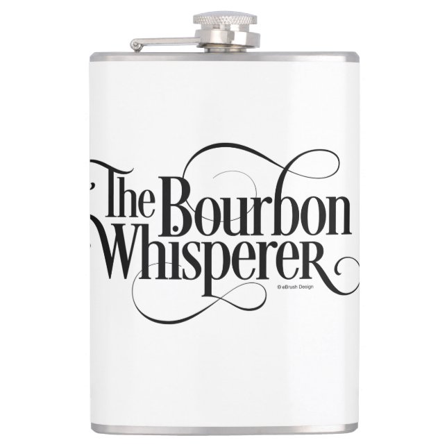 Bourbon Whisperer Hip Flask (Front)