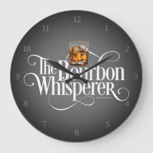 Bourbon Whisperer Large Clock