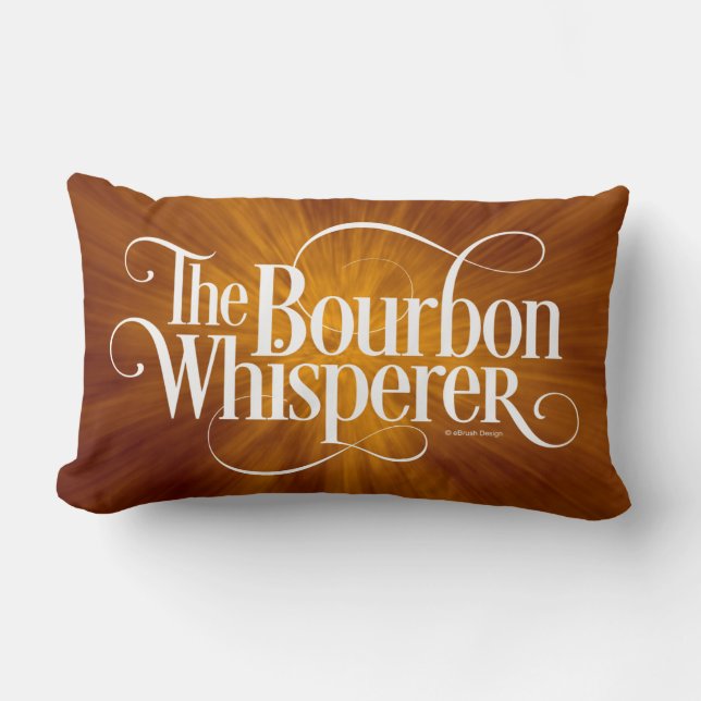 Bourbon Whisperer Lumbar Pillow (Front)