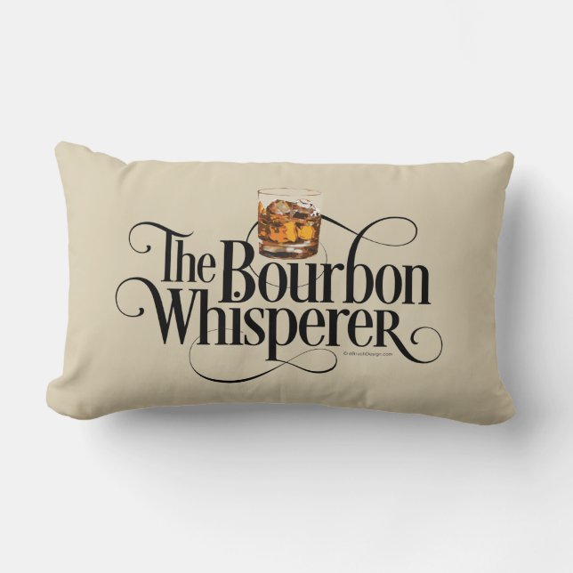 Bourbon Whisperer Lumbar Pillow (Front)