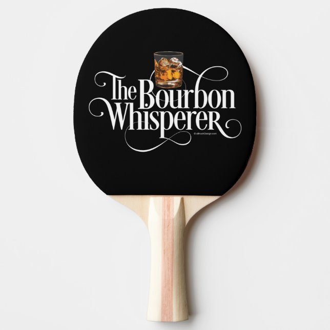 Bourbon Whisperer Ping Pong Paddle (Front)