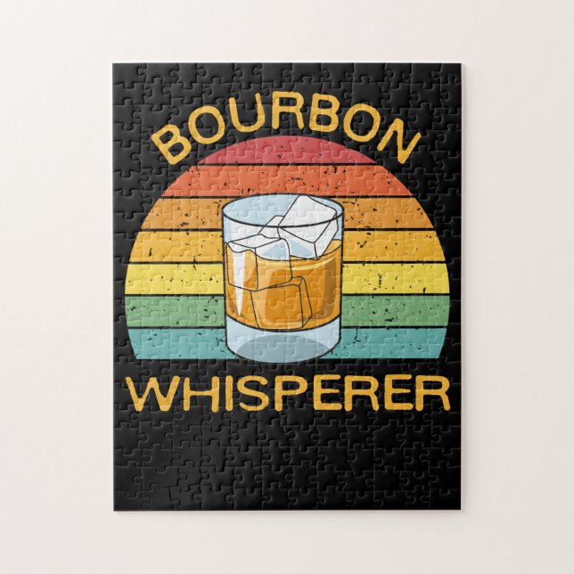 Bourbon Whisperer Whiskey Bourbon Drinking Gift Jigsaw Puzzle (Vertical)