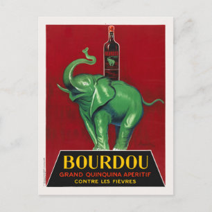 Bourdou Grand Quinquina Apéritif France Vintage Po Postcard