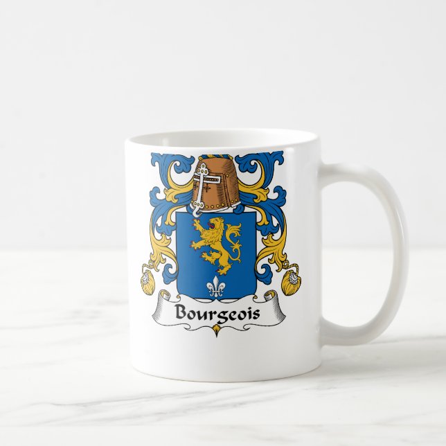 Bourgeois Family Crest Coffee Mug (Right)