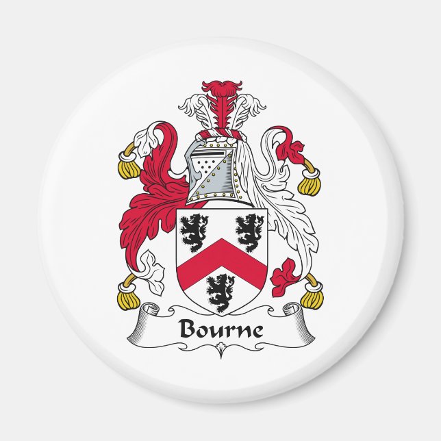 Bourne Family Crest Magnet (Front)