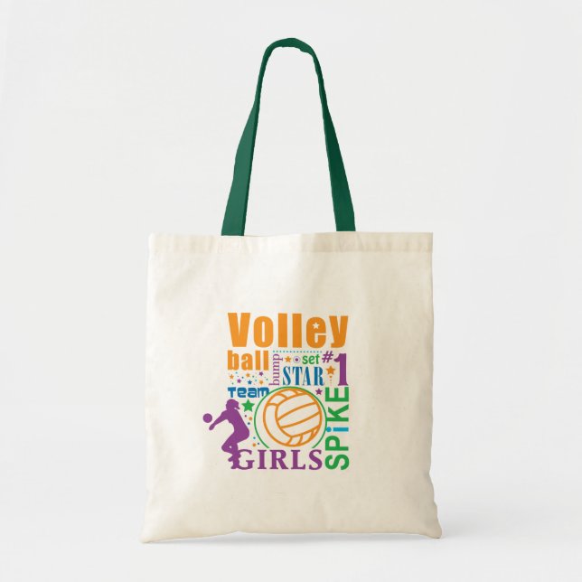 Bourne Volleyball Tote Bag (Front)
