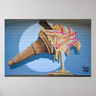 BOURNEMOUTH PIER - ICE CREAM ART POSTER