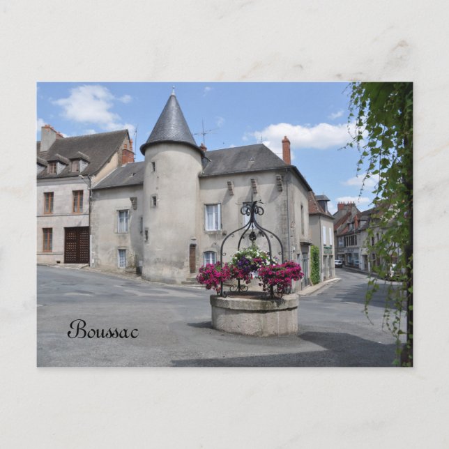 Boussac, Creuse, France postcard (Front)