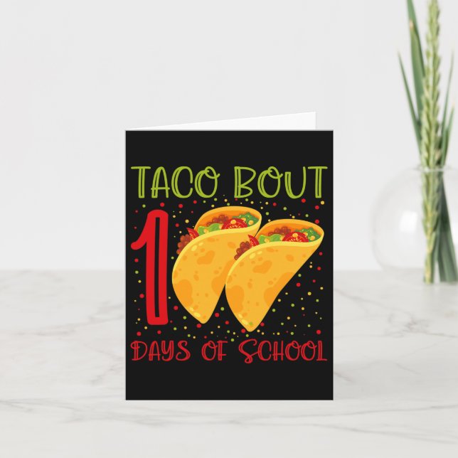 Bout 100 Days Of School 100 Days Of School Fun Gra Card (Front)