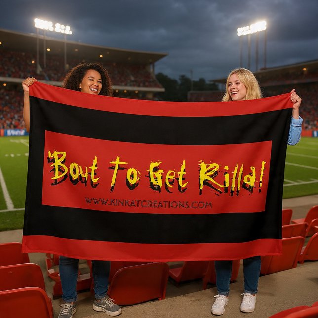 'Bout To Get Rilla! Fleece Blanket (Creator Uploaded)