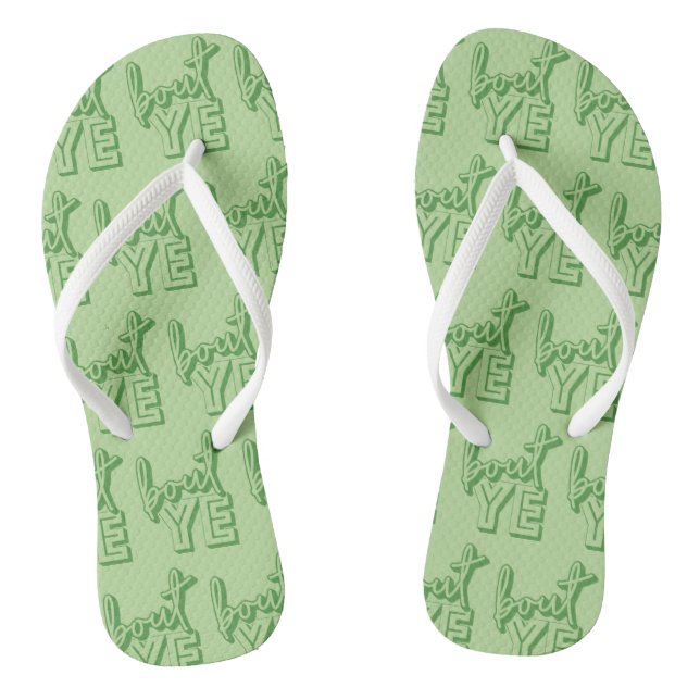 Bout Ye Flipflops, Northern Irish Greeting Thongs (Footbed)
