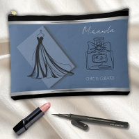 Boutique Cerulean Blue Fashion Accessories Pouch