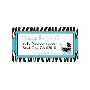 Boutique Chic Boy Address Label B