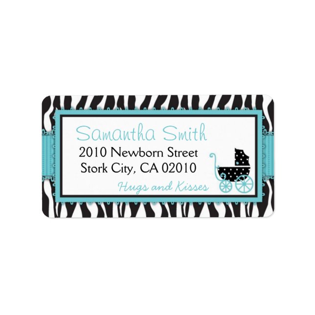 Boutique Chic Boy Address Label B (Front)