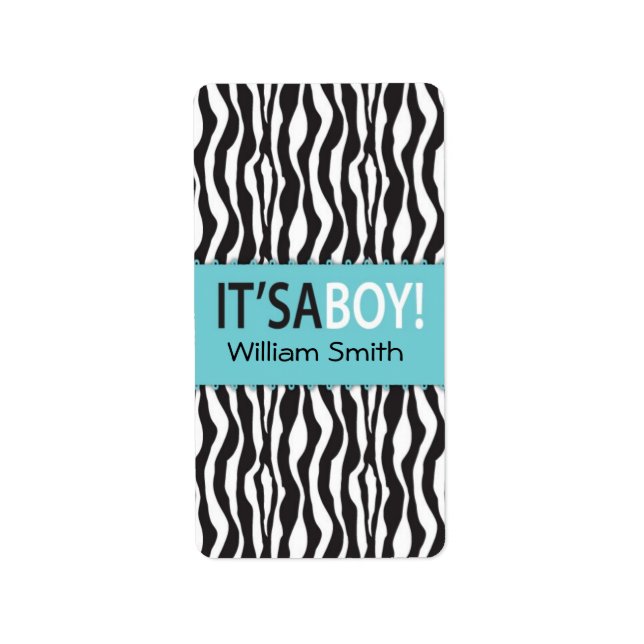 Boutique Chic Boy Mini Hershey Bar Label (Front)