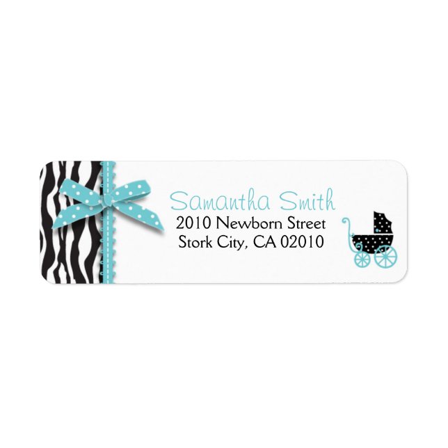 Boutique Chic Boy ReturnLabel Return Address Label (Front)
