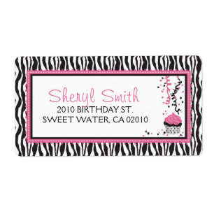 Boutique Chic Cupcake Shipping Label