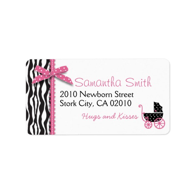 Boutique Chic Girl Address Label (Front)