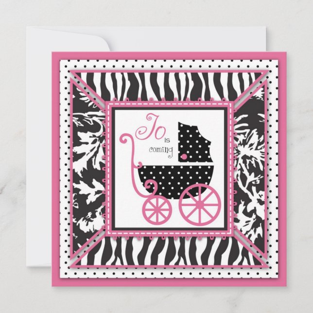 Boutique Chic Invitation Square (Front)