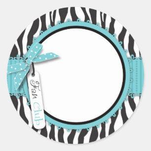 Boutique Chic Sticker Aqua