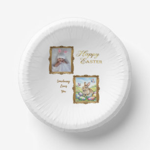 Boutique Gold Frame Photo Keepsake  Paper Plate
