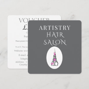 Boutique Hair Salon Business Branding Voucher