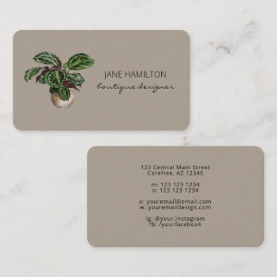 Boutique Plant Service Business Card