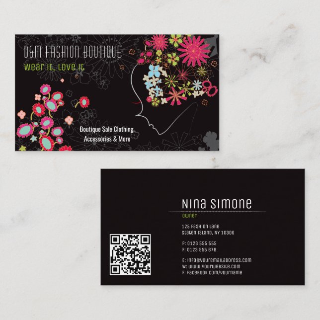 Boutique | Professional Business Card (Front/Back)