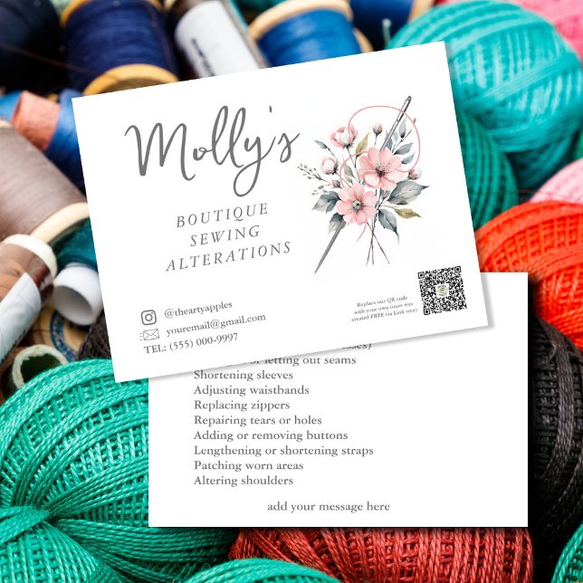 Boutique Sewing & Alterations Postcard – Needle &  (Creator Uploaded)