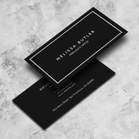 Boutique Sophisticated Minimalist Elegant Black