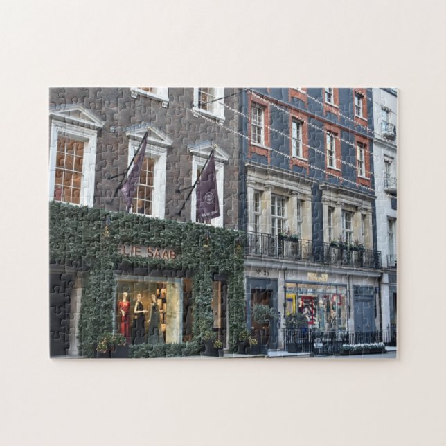 Boutiques along Bruton Street, Mayfair, London, UK Jigsaw Puzzle (Horizontal)