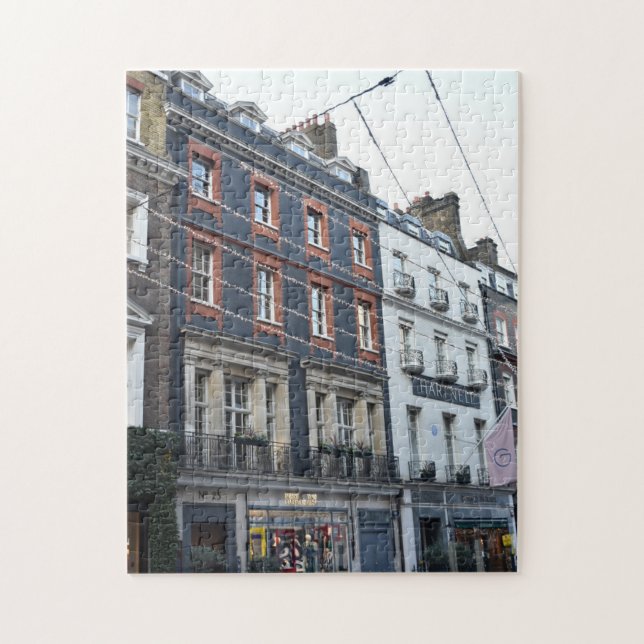 Boutiques along Bruton Street, Mayfair, London, UK Jigsaw Puzzle (Vertical)