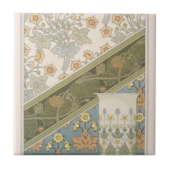 Bouton d'or 2 by Maurice Pillard Verneuil Ceramic Tile (Front)