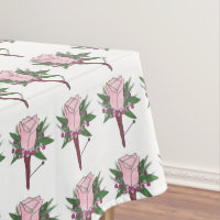 Boutonniere Rose Wedding Prom Flower Tablecloth