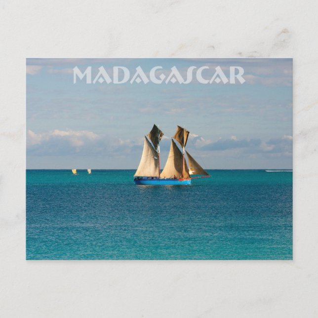 Boutre à Madagascar Postcard (Front)